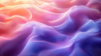 Fototapeta premium Soft pastel fabric waves with warm gradients and flowing texture