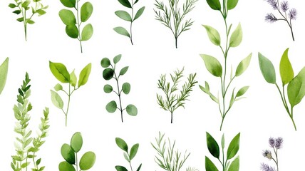 Hand-Painted Watercolor Floral Seamless Fabric Pattern for Elegant Textile Designs