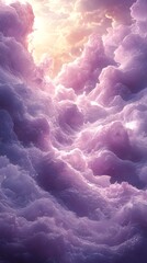 A soft cloud-like texture in pale lavender and white.
