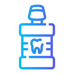 mouthwash Line Gradient Icon