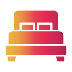 exclusive bed Gradient icon