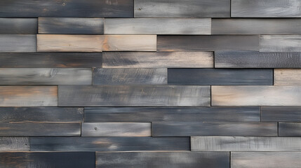 Reclaimed wood wall texture, rustic wood paneling, dark grey and beige tones, wooden background, timber backdrop