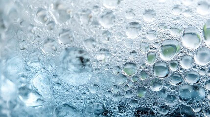 Abstract Water Droplets Surface Texture Image