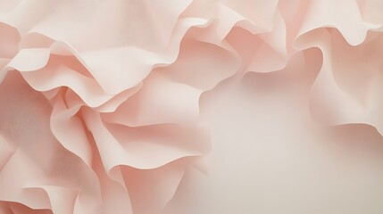 Obraz premium Abstract Pink Fabric Draped Softly and Elegantly