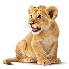 Obraz premium young lion cub
