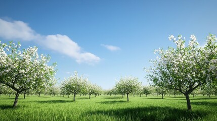 Fototapeta premium Apple Orchard in Spring