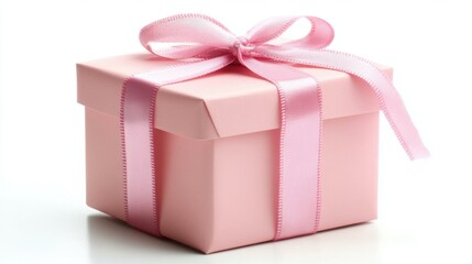 Pink Gift Box with Pink Ribbon