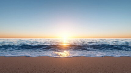 Serene Sunset Beach Scene