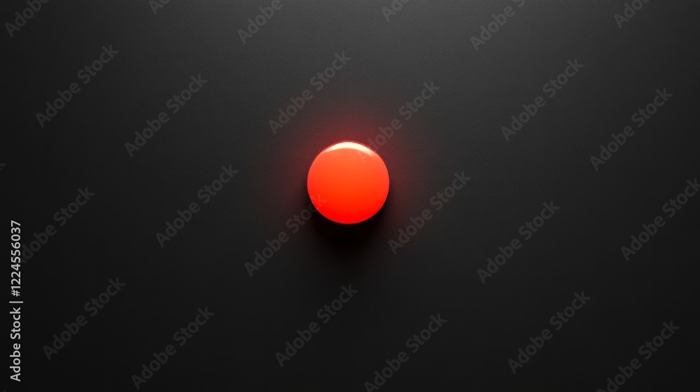 Poster minimalistic background featuring a clean black canvas with a glowing red dot in the center