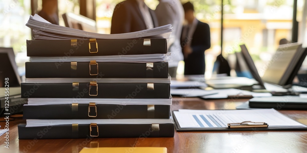 Leinwandbilder Document Management System (DMS), online documentation database and process automation to efficiently manage files, knowledge and documentation in enterprise with ERP. Co