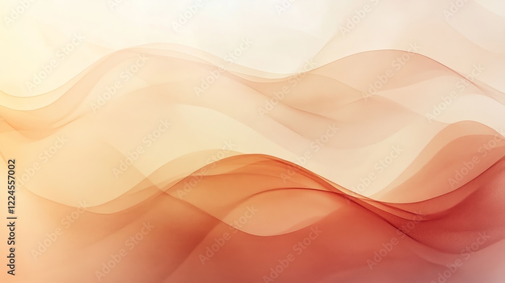 Poster minimalistic gradient background transitioning from light brown to soft cream tones, creating a warm