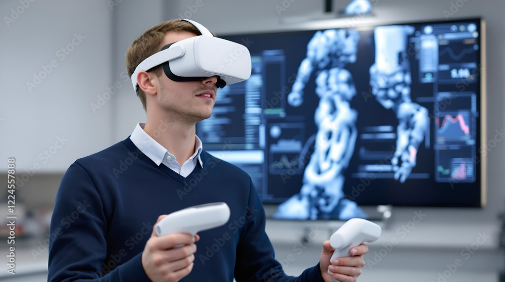 Poster engineering student using vr to control a bionic limb: advancing computer science education