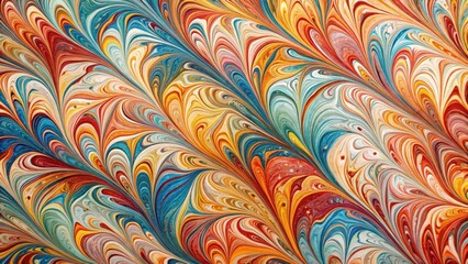Unique Marbled Paper Background with Swirling Colors , pattern, paper,  pattern, paper, design, texture
