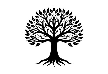 tree silhouette vector