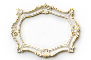 Frame mock up decorated with stucco in Renaissance and Baroque. Ornate Rococo Frame