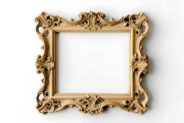 Frame mock up decorated with stucco in Renaissance and Baroque. Ornate Rococo Frame