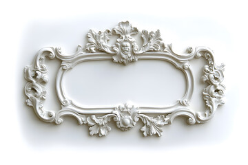 Frame mock up decorated with stucco in Renaissance and Baroque. Ornate Rococo Frame