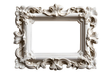 Frame mock up decorated with stucco in Renaissance and Baroque. Ornate Rococo Frame