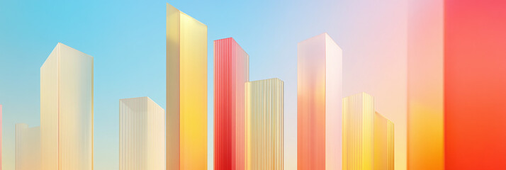 Obraz premium Red gold abstract architectural background