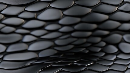 Black Mamba snakeskin animal pattern, seamless, tileable.
