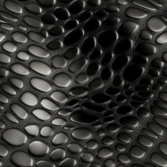Black Mamba snakeskin animal pattern, seamless, tileable.