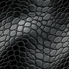 Black Mamba snakeskin animal pattern, seamless, tileable.
