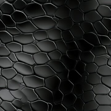 Black Mamba snakeskin animal pattern, seamless, tileable.