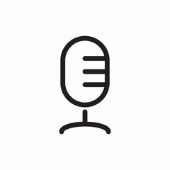 Microphone audio record icon vector sign