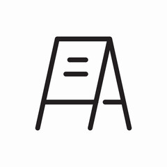 Menu board restaurant icon vector sign