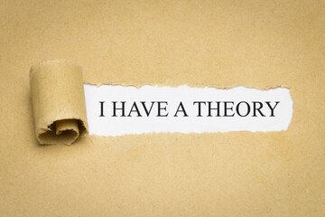 I have a theory
