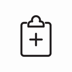 Fototapeta premium Medical document icon vector sign