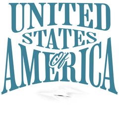 United States Of America - Ready to Use Graphic Design Illustration