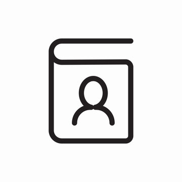 recommend clip art: person information document icon vector sign