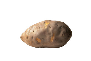 Obraz premium A large orange potato with a hole in it