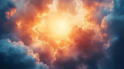 Abstract dreamy background with soft pastel clouds and faint glowing highlights 