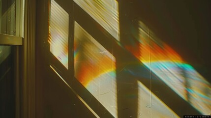 Holographic multicolored background overlay for vintage designs with prism light effects