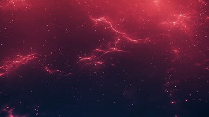 Naklejka premium Crimson Nebula Cosmic Dust and Glowing Gas Clouds
