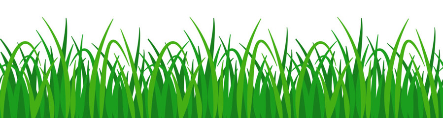 Grass. Seamless border. © Li Artis