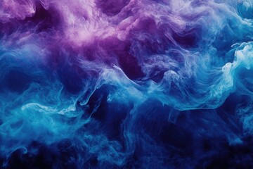 Obraz premium Blue Purple Smoke Cloud