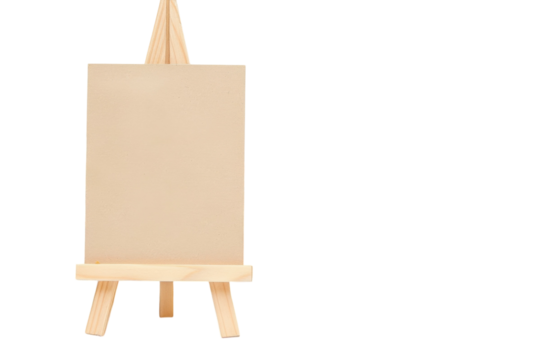 A blank canvas ready for creativity surrounded by evergreen branches and pine cones in a festive setting isolated on transparent background