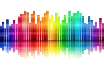 Rainbow Equalizer Visuals - Abstract Art