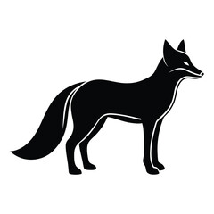 fox silhouette vector art illustrator 