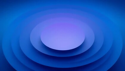 Obraz premium Abstract concentric circles in shades of blue