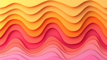 Vibrant yellow, orange, and red gradient abstract background for creative design space