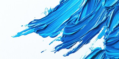 Blue Paint Close Up