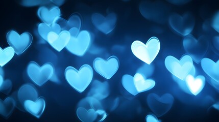 blue bokeh background