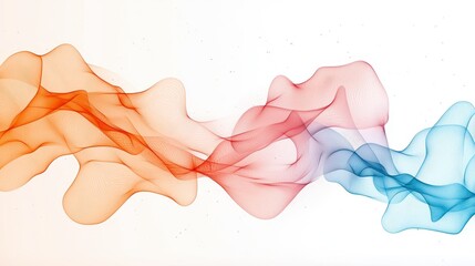 Fluid Color Flow Abstract Artistic Background
