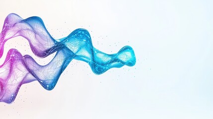 Fluid Particle Swirls Abstract Digital Artwork