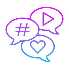 Obraz premium Social Media Icon