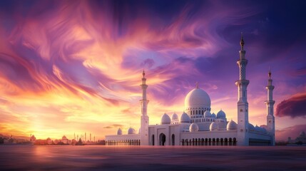 Grand Mosque Sunset